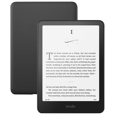 Amazon Kindle Paperwhite (12th Generation) 16GB 7" Digital EBook Reader with Touchscreen (SA568B) - Black